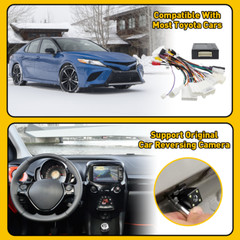 For Toyota Car Stereo Radio Power Harness Cable Wire Adapter Support JBL AMP