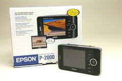 Epson P-2000 3.8″ LCD Digital Multimedia Viewer 40 GB SD Compact Flash Mint