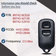 Key Fob Keyless Entry Fits for Toyota Highlander Tundra RAV4 Tacoma Scion XA