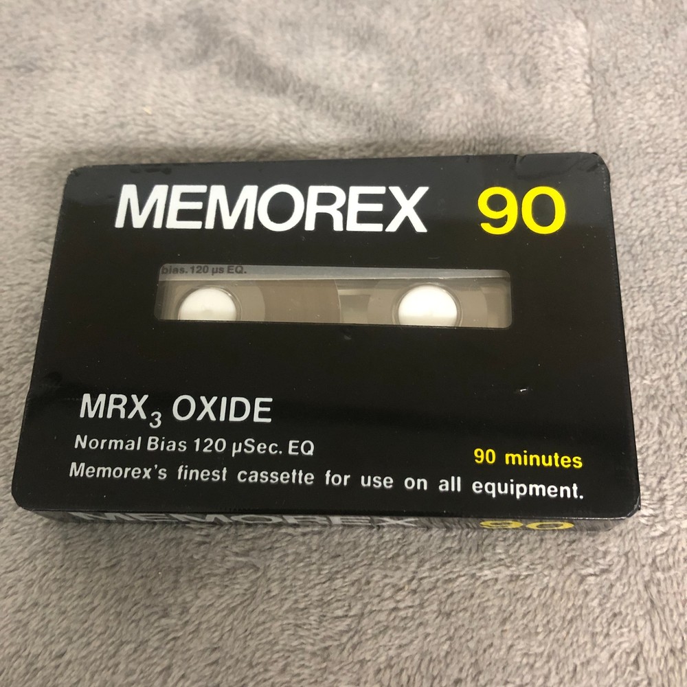 Memorex 90 MRX3 Oxide Normal Nias 90 minute Cassette Lot of 1 SEALED (BX6-MX1)