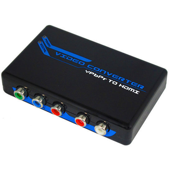 Component Video & L/R RCA Stereo Audio to HDMI Converter Adapter – DVD PS3 Xbox