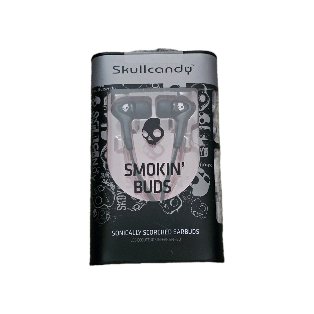 Skullcandy NEW SMOKIN’ BUDS In-Ear only Wired Headphones – Skull Black