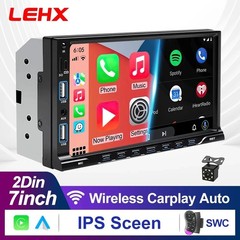 7″ Single 1Din Touch Screen Stereo Bluetooth Radio Car Apple/Android Carplay GPS