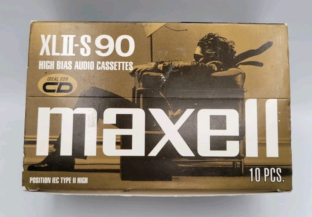 Maxell XLII-S 90 High Bias Type II Blank Audio Cassette Tapes 10 PACK Sealed NOS