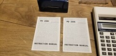 Technico10-Digit Hand-Held Printer Desk-Top Feature Full Memory Vintage PD-2006