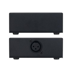 XLR Splitter Box Horizontal Parallel Distributor Audio Splitter 1 IN 6 OUT Black