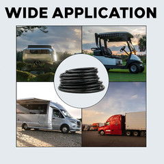 BEST CONNECTIONS 14 Gauge 6 Way Trailer Wire Durable, Weatherproof, Color-Coded