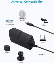 6V DC Power Supply 2A Universal AC Adapter, 100-240V 50/60Hz 6 Volts 2 Amp Trans