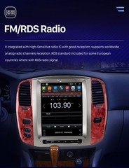 Used Android 14 Car Radio GPS Navi Carplay Display For Toyota Land Cruiser LC100