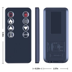 Replacement Remote Control For Various Brand Recessed Mounted Electric Fireplace