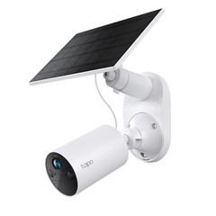 TP-Link 𝗧𝗮𝗽𝗼 SolarCam C402 Kit, Outdoor Battery Camera w/Solar Panel Base…