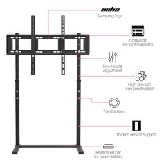 32 -100″ Large TV Floor Stand Base TV Mount Holder Bracket Living Room Bedroom