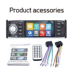 Single 1 Din Touch Screen 4″ In-Dash Head Unit Car Radio Stereo Bluetooth RDS/AM