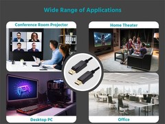 Monoprice DisplayPort 1.2a Cable, 1.5ft (10-Pack) up to 4K (3840x2160p) 3D Video