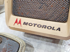 VINTAGE MOTOROLA RADIO SET FOR ANTIQUE POLICE CAR/FIRE TRUCK RESTORATION ADAM 12