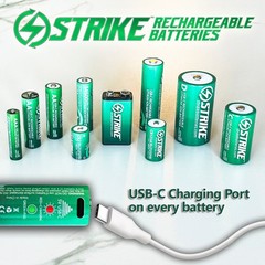 CR2 5046LC Rechargeable Li-Ion Battery Portable with USB cable 3.7V 1000mWh BMS
