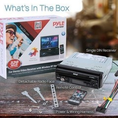 PYLE PLTS78DUB 7″ TOUCH SCREEN CD/DVD/MP3 Car Player w/USB AUX Receiver
