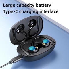 Ear Hook Headphones True Wireless Earbuds Bluetooth 5.3 Waterproof Earphones US