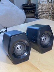 Edifier G2000 Bluetooth RGB Powered Speakers AUX USB Tested Working Pair