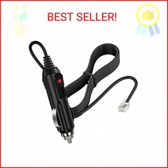 EWAY 12V Radar Detector Power Cable RJ11, Replacement Radar Detectors Car Charge