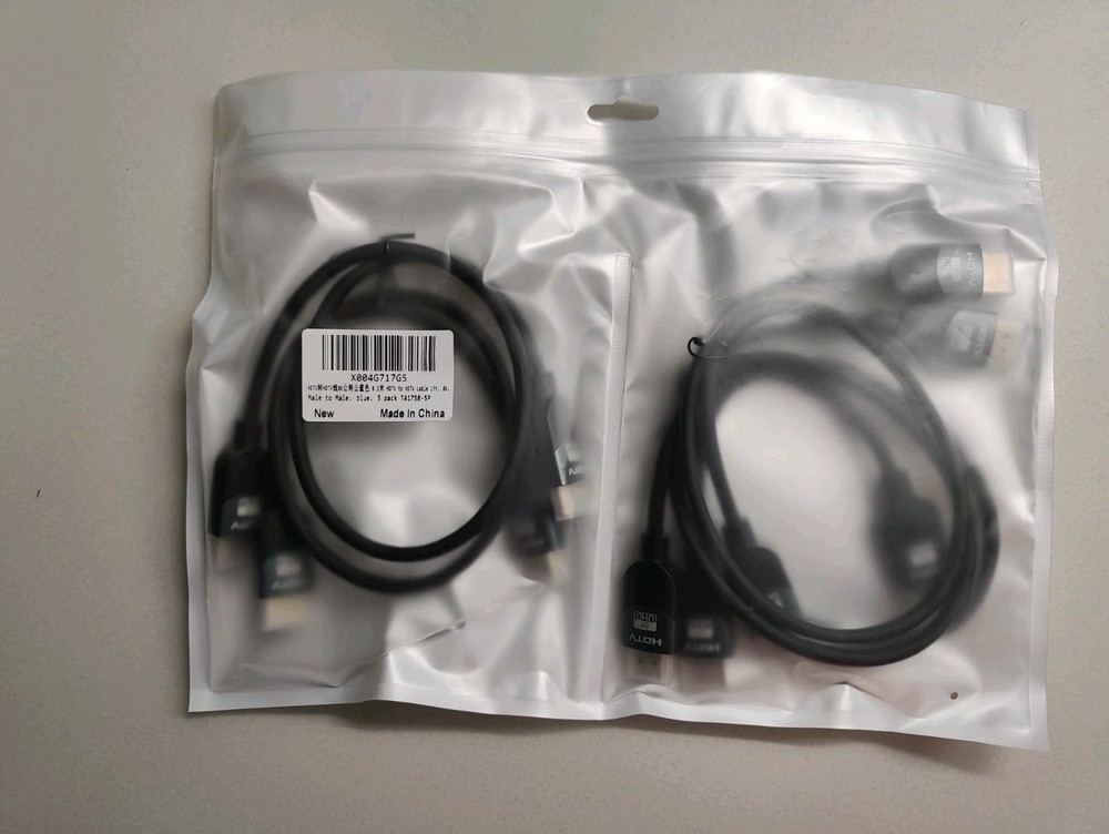 5Pcs 8K Short HDMI 2.1 Cables 1 Foot 8K@60Hz, 4K@120Hz/144Hz/165Hz, 1080P@240Hz