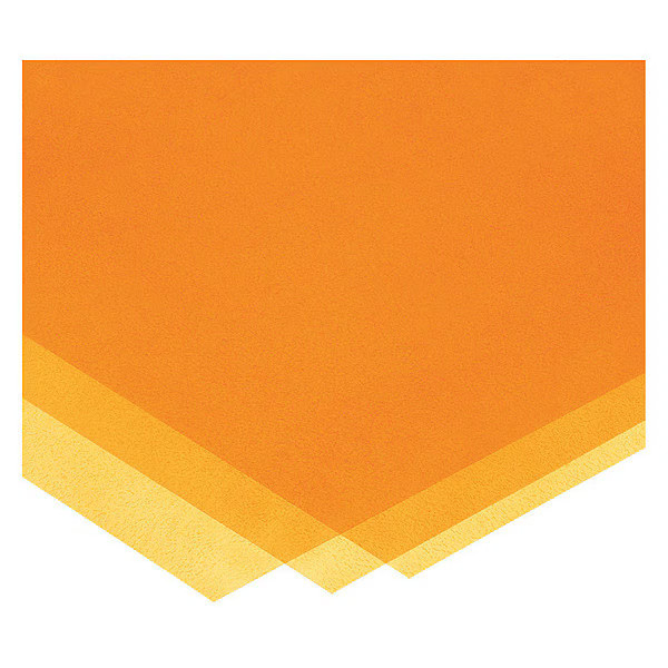 Manufacturer Varies Amber Polyimide Polyimide Sheet 12″ L x 12″ W x 0.005″ Thick