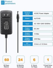 24V 1A Power Supply Adapter with Multiple Protection Systems – 100-240V Input