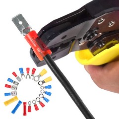 300x Insulated Assorted Electrical Wire Connector Crimp Spade Ring Terminal Kit