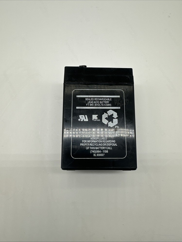 Sealed Rechargeable Lead Acid Battery YT-645 6VOLTS-4.5AH (2516)