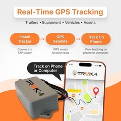 12V Hardwired GPS Tracker – Durable, Waterproof, Long Battery Life for Trailers,