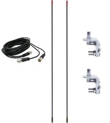 NEW CB RADIO 2 FRANCIS CB22 3FT CB ANTENNAS,18FT DUAL COAX, MIRROR MOUNTS