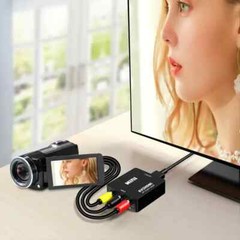 RCA AV to HDMI HD Converter Adapter Composite 3RCA CVBS Audio Video Wii NES SNES