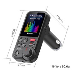 Wireless Car Bluetooth FM Transmitter Aux USB Charger Hands-Free Call Display