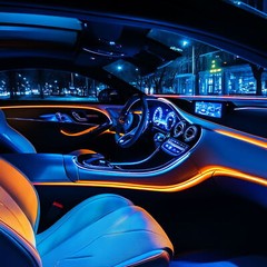 Wireless 6-in-1 RGB LED Car Interior Light Strip, 16 Million Colors Ambient Kit