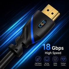 3 ft HDMI Cables – Supports 4K, 3D, & Audio Return Channel – 3 Pack