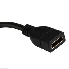 Mini HDMI to HDMI Cable Adapter For DSLR Camera Laptop Camcorder Tablet 15cm