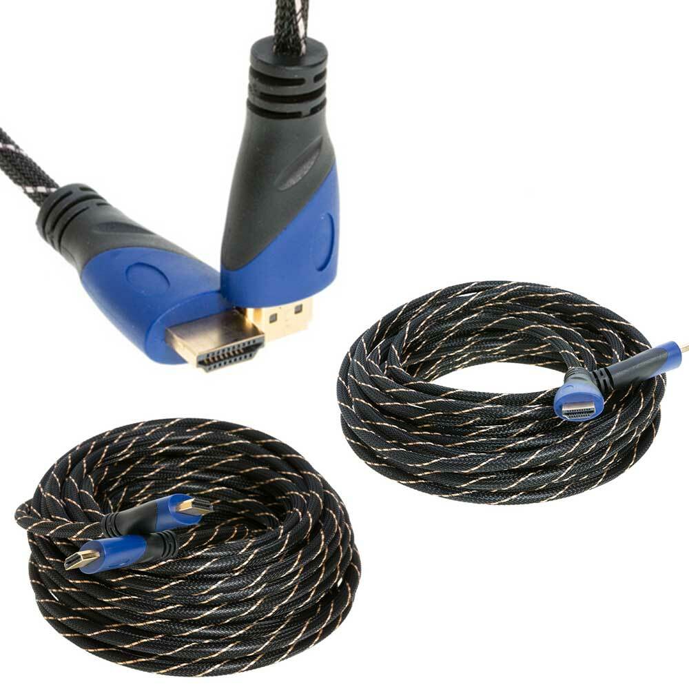 HDMI 4K Premium Mesh Cable 1080P HDTV 3D High Speed ALL SIZES 1.5FT-50FT LOT