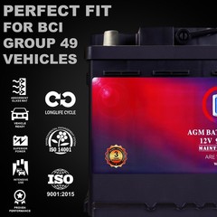 Mighty Max MM-H8 Group49 12V 95Ah 900CCA Replaces MercedesBenz R320Bluetec 09-11