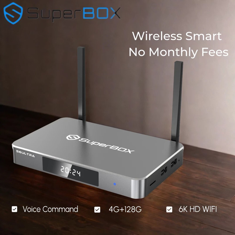 New SuperBox S6 Ultra Android TV Box – 128GB – No Fees – Fast Free Shipping!