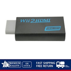 NEW Wii2HDMI Portable For Wii To HDMI Full HD Converter Audio Output Adapter TV