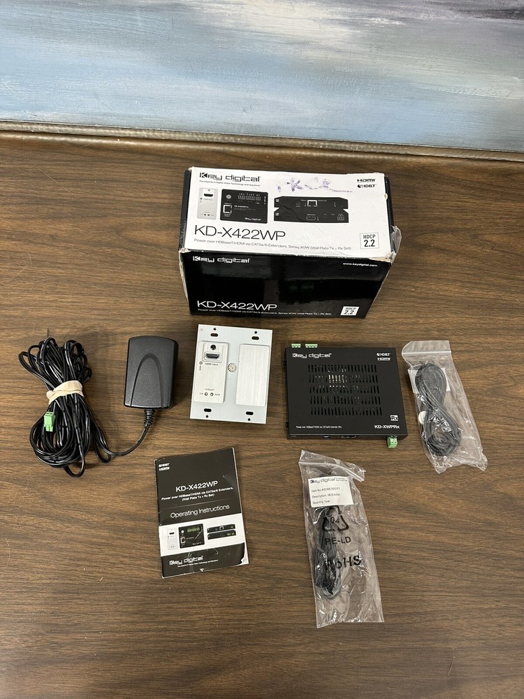 Key Digital KD-X422WP 4K Power over HDBaseT/HDMI Extenders, HDR10 HDCP2.2