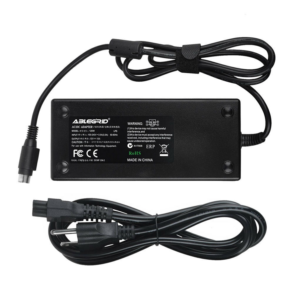 4-Pin 120W AC Adapter For CWT Model PAC120F Channel Well Technology Power Supply