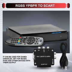 YUV TO RGBS YPBPR to SCART YPBPR TO VGA Component Transcoder Converter Game8591