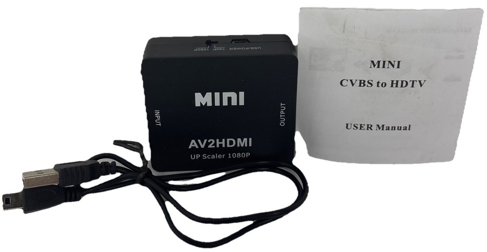 RCA AV to HDMI HD Converter CVBS Audio Video Adapter—NEW—SHIPS IN 24 HOURS—