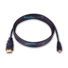 SatelliteSale Micro HDMI To HDMI Cable 4K 2160p PVC Black Cord