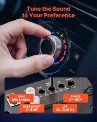 VEVOR Subwoofer Bass Package Dual Car Audio Subwoofer and Amp Package 1200W RMS