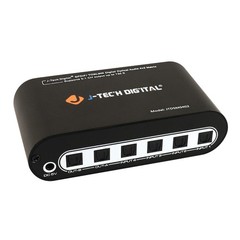 SPDIF TOSLINK Optical Audio Matrix Switch 4×2 Digital Audio Switcher 4 Inputs…