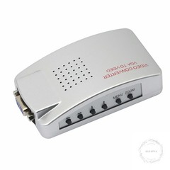 VGA to RCA Adapter,Composite VGA to Video,S-Video Converter,for HDTV, Monitors,