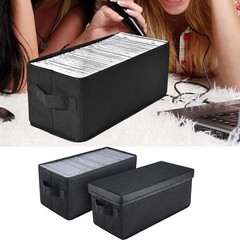 3 Pack CD Storage Box with Handle – Media Disk Organizer for CD & DVD #K