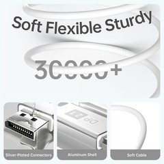 16K DisplayPort 2.1 Cable 3.3ft 16K@60Hz 8K@120Hz 4K@240Hz Gaming Monitor